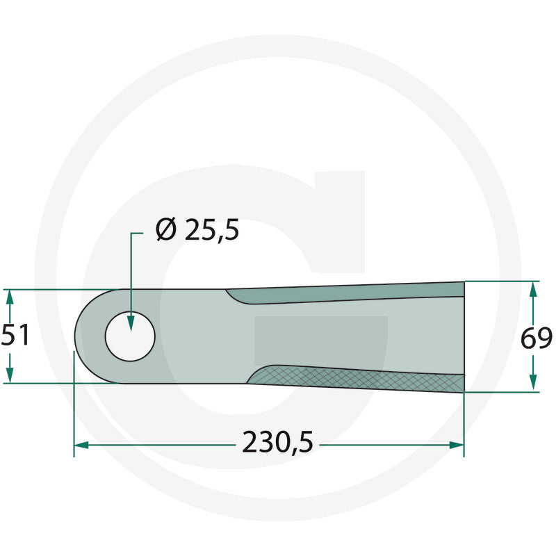 GRANIT Flail blades