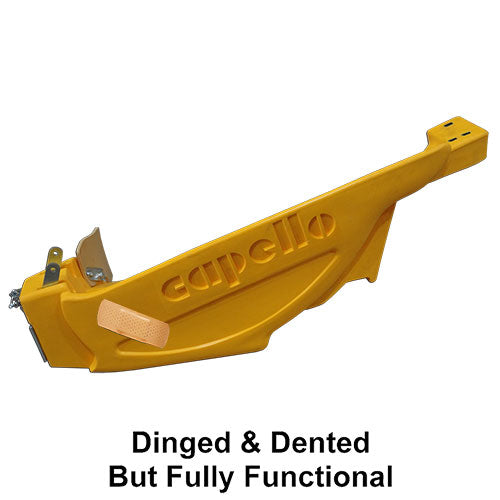 Poly Folding Fender Left Hand, CLAAS Yellow Dinged & Dented