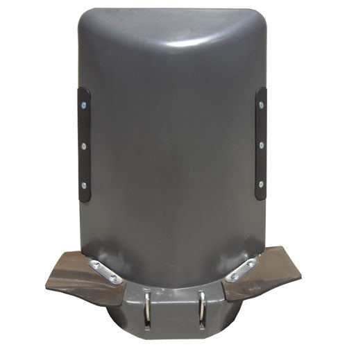 Poly Center Hood Gray 30 Inch Spacing with Wear Strips