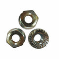 Serrated Flange Nut, M10 1.5 Pitch, Package of 3