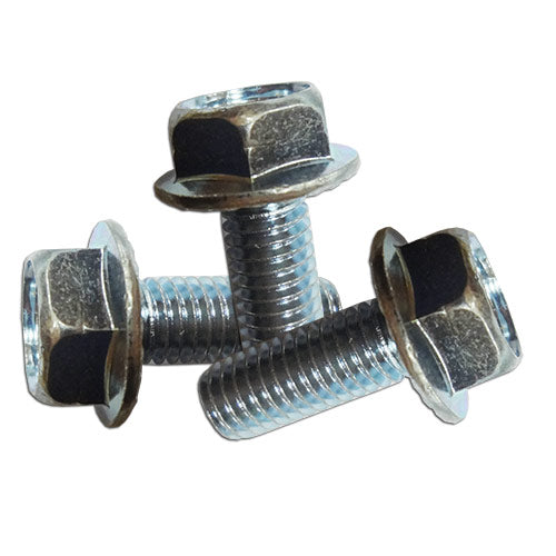 Serrated Flange Bolt, M8x20mm 1.25 Pitch, Pack of 3