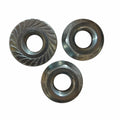 Serrated Flange Nut, M12 1.75 Pitch, Package of 3