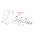 Drive Chain Cover Seal, 980MM