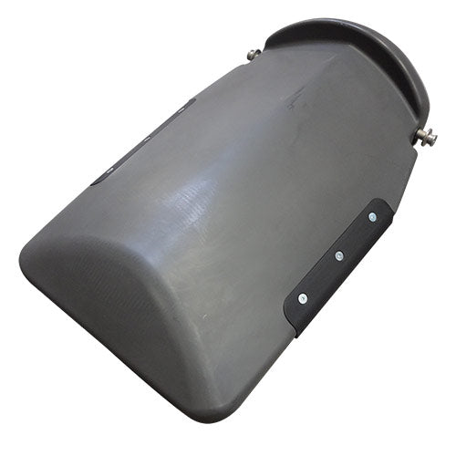 Poly Center Hood Gray 30 Inch Spacing, With Wear Strips