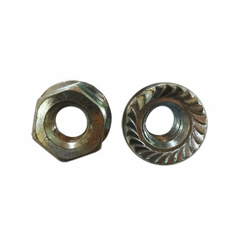 Serrated Flange Nut, M10 1.5 Pitch, Package of 2