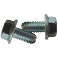 Serrated Flange Bolt, M10x20mm 1.5 Pitch, Package of 2