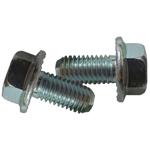 Serrated Flange Bolt, M10x20mm 1.5 Pitch, Package of 2